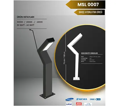 Bollard Aydınlatma MSL 0007