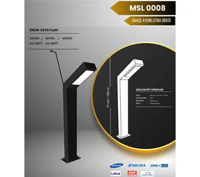 Bollard Aydınlatma MSL 0008